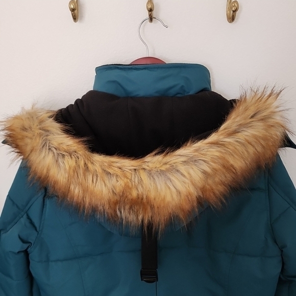 Noize Addie-G Women’s Vegan Down Parka – Cruelty-Free Winter Coat, Atlantic Teal - Picture 7 of 9